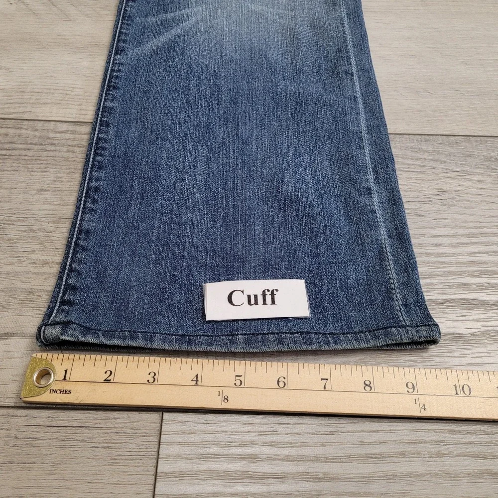 👖NWT 7 For All Mankind Jeans Men 40x30 Medium Wash w/Fade Bootcut Western Rodeo